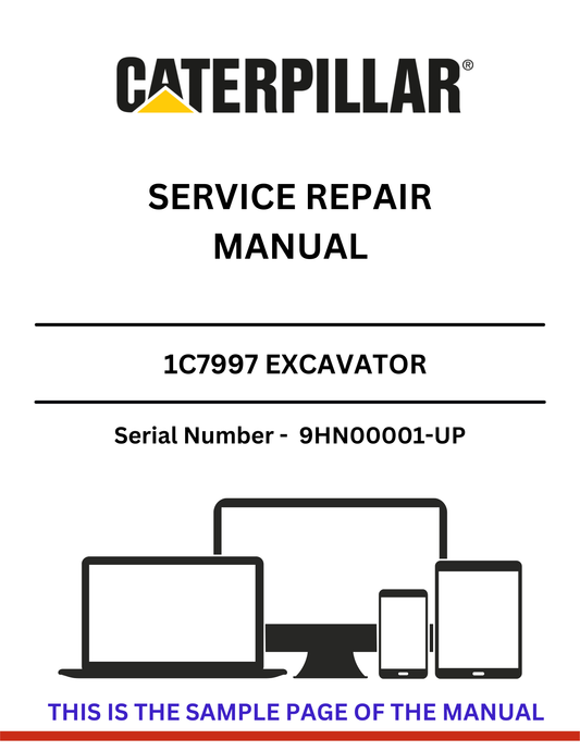 Unlock the full potential of your CAT excavator with the CAT 1C7997 Excavator Service Repair Manual, specifically designed for serial numbers 9HN00001 and up. This comprehensive guide is an essential resource for both seasoned professionals and DIY enthusiasts, providing detailed instructions and insights to keep your machine running smoothly.
