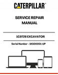  Enhance your maintenance capabilities with the CAT 1C9726 Excavator Service Repair Manual, specifically designed for models with serial numbers 1KS00001 and up. This comprehensive guide provides detailed instructions and diagrams, ensuring you have the right information at your fingertips to keep your excavator running smoothly.
