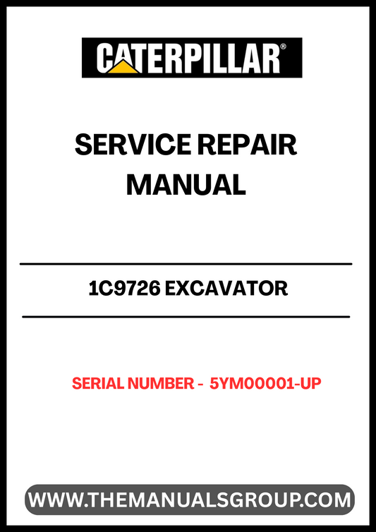 The CAT 1C9726 Excavator Service Repair Manual is an essential resource for maintaining and repairing your CAT excavator, specifically for serial numbers 5YM00001 and up. This comprehensive manual provides detailed instructions, diagrams, and specifications to ensure your machine operates at peak performance.