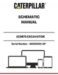 Discover the CAT 1C9875 Excavator Schematic Manual, designed specifically for models with serial numbers 1KS00001 and up. This comprehensive manual provides detailed schematics that are essential for understanding the intricate workings of your excavator, ensuring you have the right information at your fingertips for maintenance and repairs.