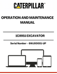  Enhance your operational efficiency with the CAT 1C9951 Excavator Operation and Maintenance Manual, specifically designed for serial number 6WJ00001-UP. This comprehensive guide provides essential insights into the proper operation and maintenance of your CAT excavator, ensuring optimal performance and longevity.