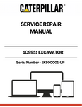  Enhance your maintenance capabilities with the CAT 1C9951 Excavator Service Repair Manual, specifically designed for serial numbers 1KS00001 and up. This comprehensive guide provides detailed instructions and diagrams to help you troubleshoot and repair your CAT excavator efficiently, ensuring optimal performance and longevity.