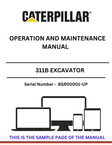 Enhance your operational efficiency with the CAT 311B Excavator Operation and Maintenance Manual. This comprehensive guide is specifically designed for serial numbers 8GR00001 and up, ensuring you have the most relevant information at your fingertips.