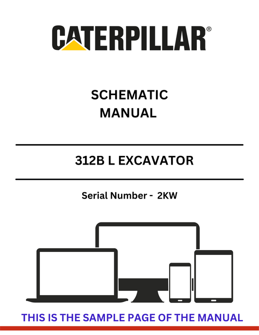  Unlock the full potential of your CAT 312B L Excavator with our comprehensive Schematic Manual, specifically designed for serial number 2KW. This manual provides detailed diagrams and schematics that are essential for understanding the intricate systems of your machine, ensuring you can perform maintenance and repairs with confidence.