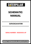 Discover the CAT 3176 Excavator Schematic Manual, designed specifically for serial numbers 9GS00001 and up. This comprehensive manual is an essential resource for operators and technicians, providing detailed schematics that simplify maintenance and repair tasks.