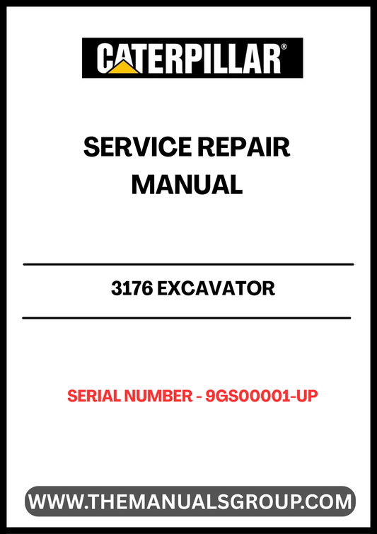 Ensure your CAT 3176 Excavator operates at peak performance with our comprehensive Service Repair Manual, specifically designed for serial numbers 9GS00001 and up. This manual is an essential resource for technicians and DIY enthusiasts alike, providing detailed instructions and diagrams to facilitate efficient repairs and maintenance.