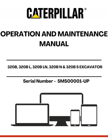  Enhance your operational efficiency with the CAT 320B Excavator Operation and Maintenance Manual, specifically designed for models 320B, 320B L, 320B LN, 320B N, and 320B S. This comprehensive guide provides essential information tailored for machines powered by the reliable 3116 engine, ensuring you have the knowledge needed to maximize performance and longevity.