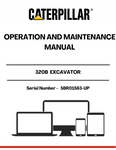 Unlock the full potential of your CAT 320B Excavator with the comprehensive Operation and Maintenance Manual, specifically designed for serial numbers 5BR01563 and up. This essential guide provides detailed instructions and insights to ensure optimal performance and longevity of your equipment.