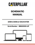Discover the CAT 320B U 320B LU Excavator Schematic Manual, designed specifically for models with serial number BBG00001 and powered by the reliable 3066 engine. This comprehensive manual provides detailed schematics that are essential for understanding the intricate workings of your excavator, ensuring optimal performance and maintenance.