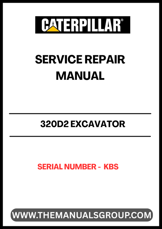 Unlock the full potential of your CAT 320D2 Excavator with our comprehensive Service Repair Manual, specifically designed for serial number KBSP. This manual is an essential resource for both seasoned professionals and DIY enthusiasts, providing detailed instructions and insights to keep your machine running smoothly.