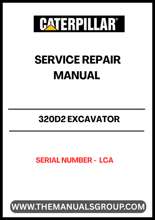 Unlock the full potential of your CAT 320D2 Excavator with our comprehensive Service Repair Manual, specifically designed for serial number LCA. This manual is an essential resource for both seasoned professionals and DIY enthusiasts, providing detailed instructions and insights to keep your machine running smoothly.