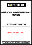 Discover the essential CAT 320D LRR Excavator Operation and Maintenance Manual, designed specifically for serial number DHE. This comprehensive guide is your go-to resource for understanding the intricacies of your excavator, ensuring optimal performance and longevity.