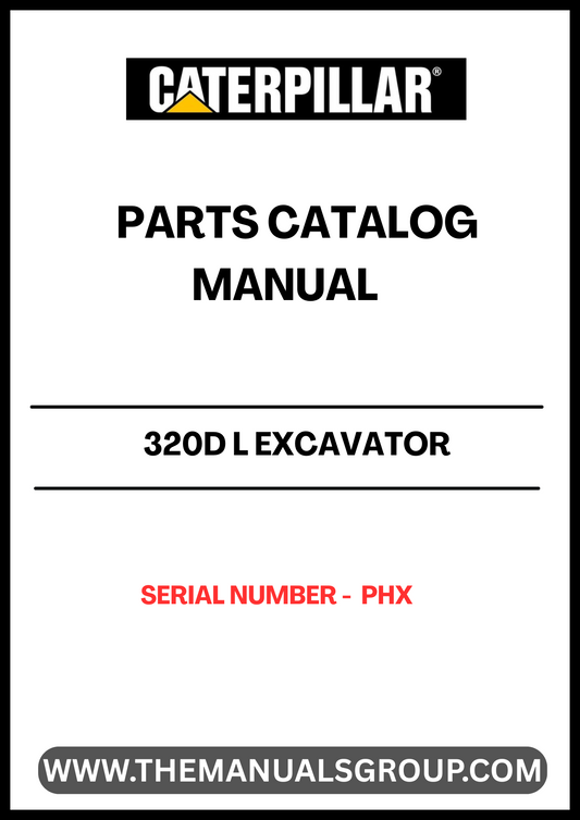 Discover the essential CAT 320D L Excavator Parts Catalog Manual, specifically designed for serial number PHX. This comprehensive manual serves as your go-to resource for identifying and sourcing the right parts for your excavator, ensuring optimal performance and longevity of your machinery.