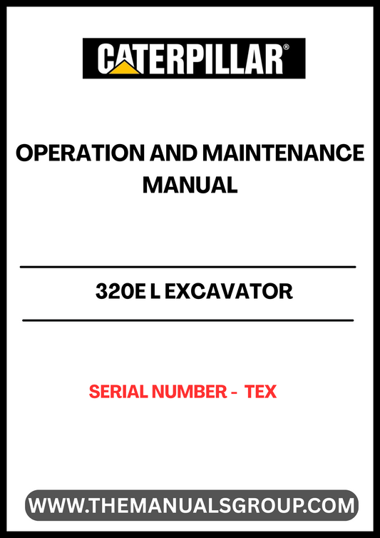 Enhance the performance and longevity of your CAT 320E L Excavator with the comprehensive Operation and Maintenance Manual. This essential guide is tailored specifically for your machine's serial number, ensuring you have the most relevant and accurate information at your fingertips.