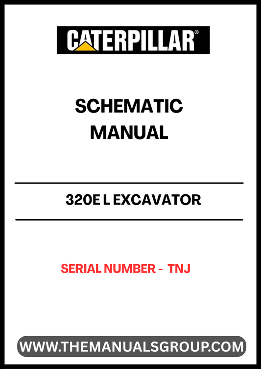Discover the essential CAT 320E L Excavator Schematic Manual, specifically designed for serial number TNJ. This comprehensive guide provides detailed schematics and diagrams, ensuring you have the precise information needed for maintenance and repairs.