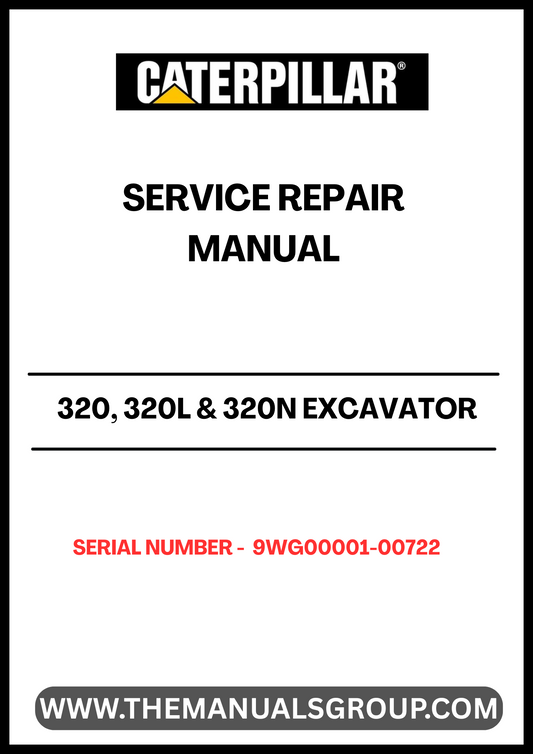 Unlock the full potential of your CAT 320, 320L, and 320N excavators with our comprehensive Service Repair Manual, specifically designed for serial numbers 9WG00001-00722. This manual is an essential resource for both seasoned professionals and DIY enthusiasts, providing detailed instructions and insights to keep your machinery running smoothly.