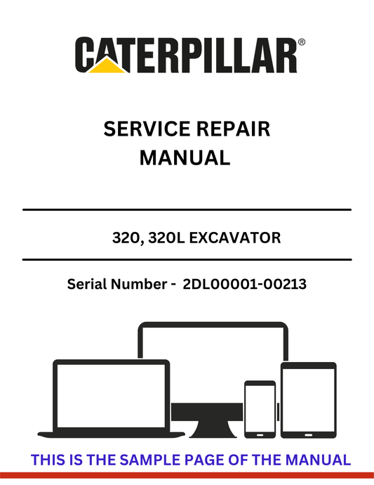 Unlock the full potential of your CAT 320 and 320L Excavators with our comprehensive Service Repair Manual, specifically designed for serial numbers 2DL00001-00213. This manual is an essential resource for operators and technicians, providing detailed instructions and insights to keep your machinery running smoothly.