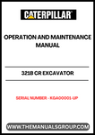 Discover the essential CAT 321B CR Excavator Operation and Maintenance Manual, designed specifically for serial numbers KGA00001 and up. This comprehensive guide provides detailed instructions and insights to ensure optimal performance and longevity of your excavator.