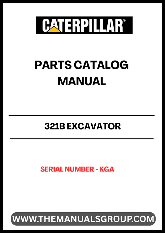 Discover the essential CAT 321B Excavator Parts Catalog Manual, specifically designed for serial number KGAP. This comprehensive manual serves as your go-to resource for identifying and sourcing the right parts for your excavator, ensuring optimal performance and longevity.