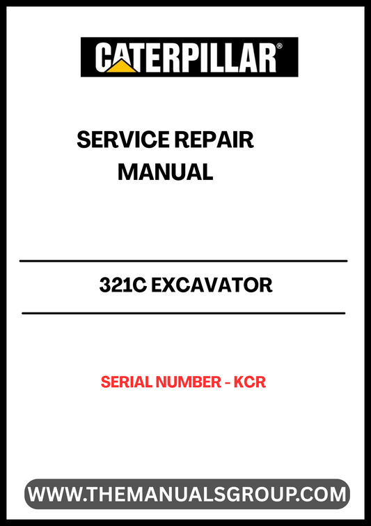The CAT 321C Excavator Service Repair Manual is an essential resource for anyone looking to maintain or repair their CAT 321C excavator. This comprehensive manual provides detailed instructions, diagrams, and specifications tailored specifically for serial number KCR, ensuring you have the precise information needed for effective service.