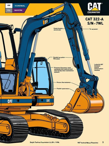 Discover the essential CAT 322-A Excavator Operation and Maintenance Manual, specifically designed for serial number 7WL. This comprehensive guide is your go-to resource for understanding the intricacies of your excavator, ensuring optimal performance and longevity.