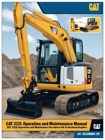 Enhance the performance and longevity of your CAT 322L Excavator with the comprehensive Operation and Maintenance Manual, specifically designed for serial numbers 8CL00001 and up. This essential guide provides detailed instructions on operating procedures, maintenance schedules, and troubleshooting tips, ensuring your machine runs smoothly and efficiently.