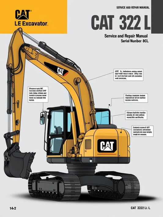 Unlock the full potential of your CAT 322 L Excavator with our comprehensive Service Repair Manual, specifically designed for serial number 8CL. This manual is an essential resource for both seasoned professionals and DIY enthusiasts, providing detailed instructions and insights to keep your machine running smoothly.