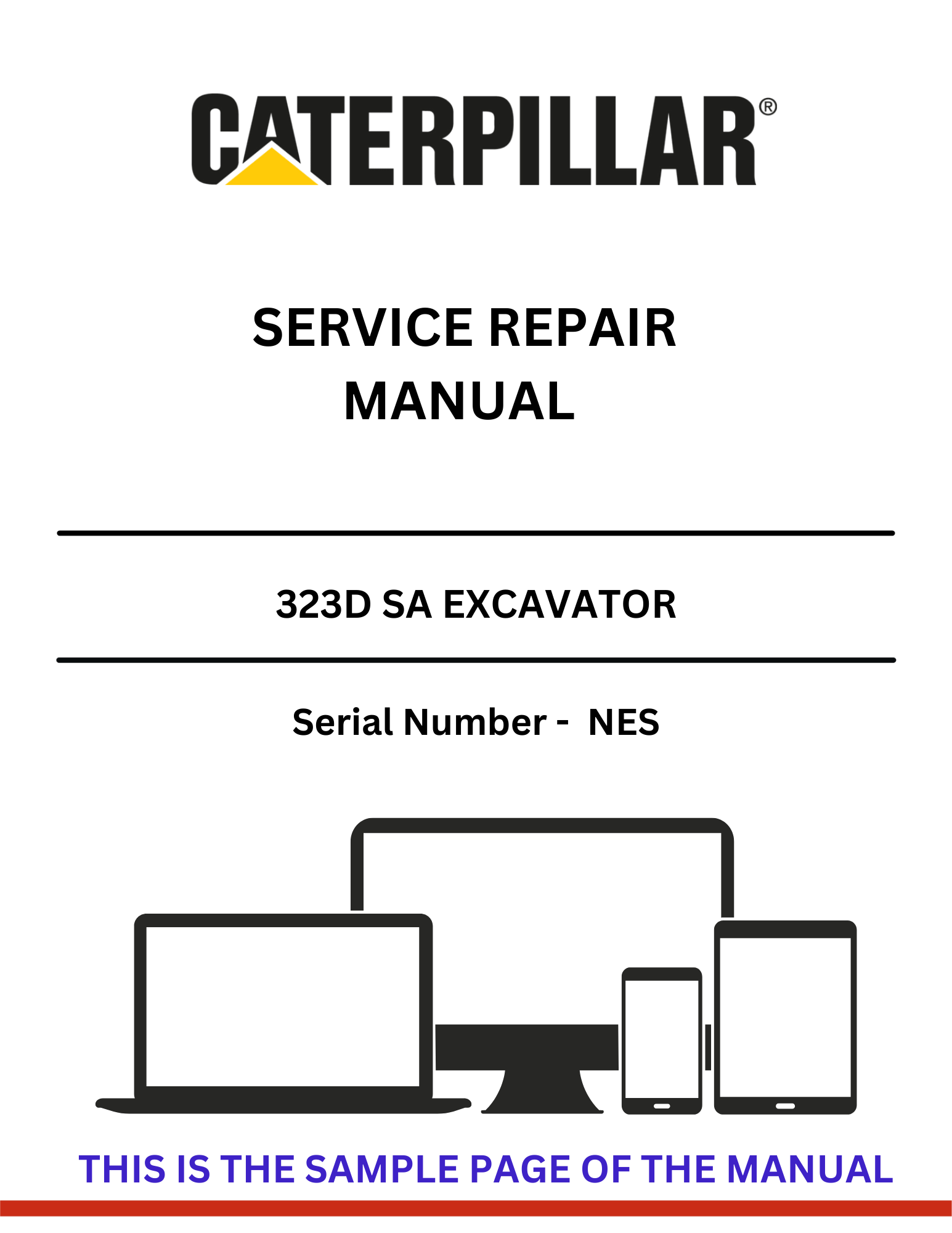  Unlock the full potential of your CAT 323D SA Excavator with our comprehensive Service Repair Manual, specifically designed for serial number NES. This manual is an essential resource for both seasoned professionals and DIY enthusiasts, providing detailed instructions and insights to keep your machine running smoothly.