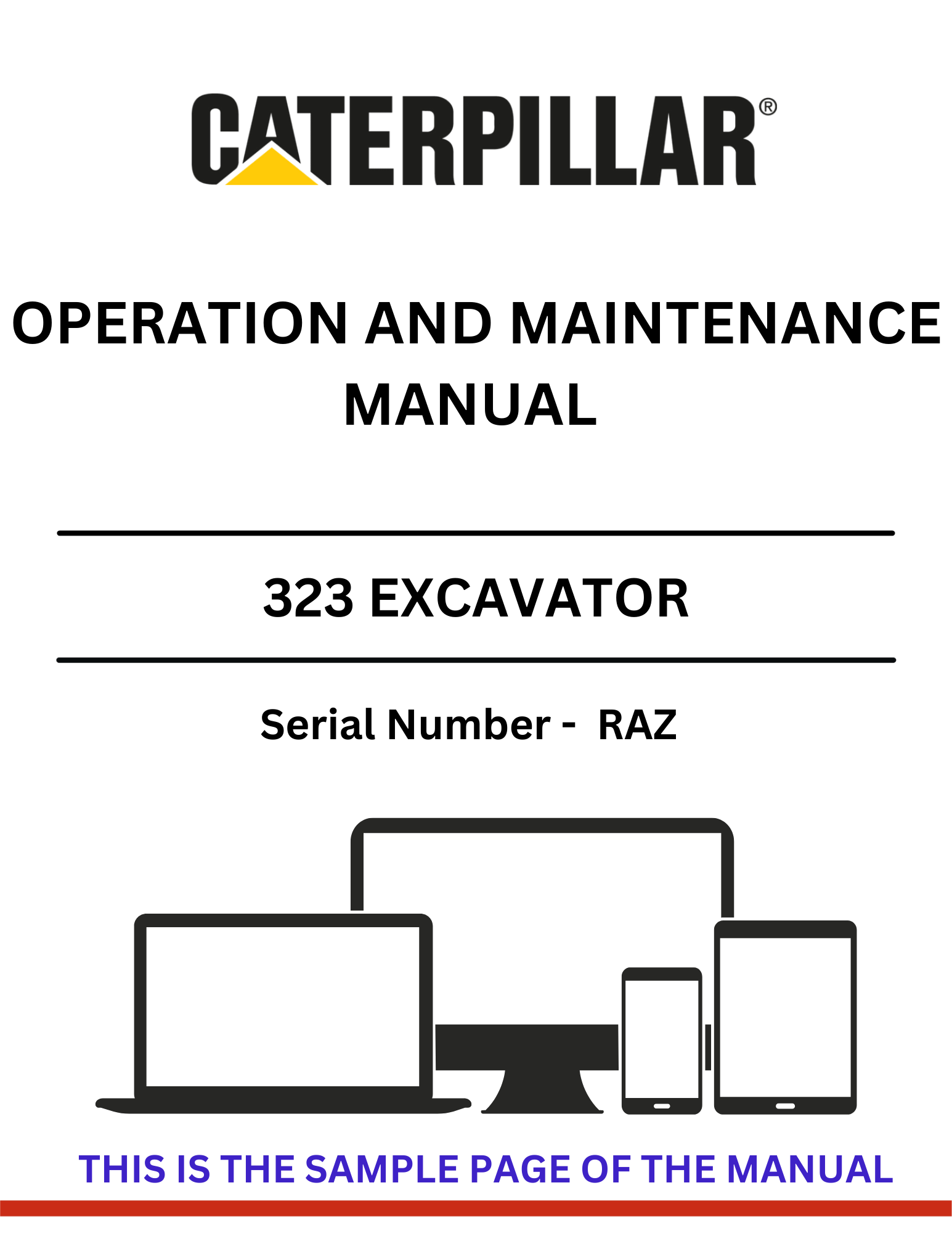 Enhance your operational efficiency with the CAT 323 Excavator Operation and Maintenance Manual, specifically designed for serial number RAZ. This comprehensive guide provides essential insights into the machine's features, ensuring you maximize its performance and longevity.