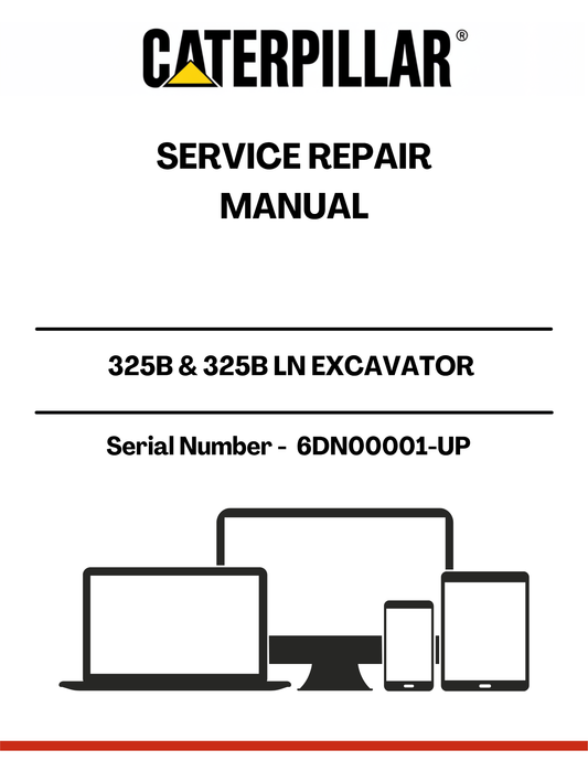 Ensure your CAT 325B & 325B LN Excavator operates at peak performance with our comprehensive Service Repair Manual. Designed specifically for models with serial number 6DN00001 and powered by the reliable 3116 engine, this manual is an essential resource for maintenance and repair.