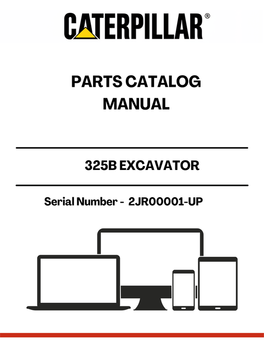 Discover the essential CAT 325B Excavator Parts Catalog Manual, designed specifically for serial numbers 2JR00001 and up. This comprehensive guide provides detailed information on all parts and components, ensuring you have the right resources at your fingertips for maintenance and repairs.