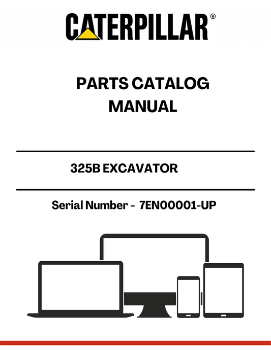 Discover the essential CAT 325B Excavator Parts Catalog Manual, specifically designed for serial numbers 7EN00001 and up. This comprehensive manual is your go-to resource for identifying and sourcing the right parts for your excavator, ensuring optimal performance and longevity of your machine