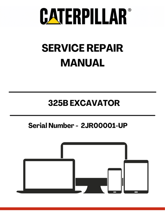 Unlock the full potential of your CAT 325B Excavator with our comprehensive Service Repair Manual, specifically designed for serial numbers 2JR00001 and up. This manual is an essential resource for both seasoned professionals and DIY enthusiasts, providing detailed instructions and insights to keep your machine running smoothly.