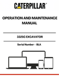 Discover the essential CAT 325C Excavator Operation and Maintenance Manual, designed specifically for serial number BLA. This comprehensive guide is your go-to resource for maximizing the performance and longevity of your excavator. With detailed instructions and expert insights, you can ensure that your machine operates at peak efficiency.