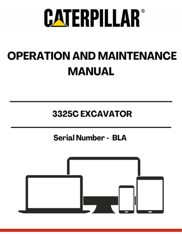 Discover the essential CAT 325C Excavator Operation and Maintenance Manual, designed specifically for serial number BLA. This comprehensive guide is your go-to resource for maximizing the performance and longevity of your excavator. With detailed instructions and expert insights, you can ensure that your machine operates at peak efficiency.