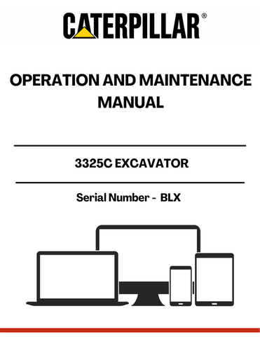 Discover the essential CAT 325C Excavator Operation and Maintenance Manual, specifically designed for serial number BLX. This comprehensive guide is your go-to resource for maximizing the performance and longevity of your excavator. With detailed instructions and expert insights, you can ensure that your machine operates at peak efficiency.