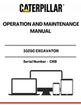Discover the essential CAT 325C Excavator Operation and Maintenance Manual, designed specifically for serial number CRB. This comprehensive guide is your go-to resource for understanding the intricacies of your excavator, ensuring optimal performance and longevity.