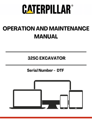 Discover the essential CAT 325C Excavator Operation and Maintenance Manual, designed specifically for serial number DTF. This comprehensive guide provides detailed instructions and insights to ensure optimal performance and longevity of your excavator. With clear illustrations and step-by-step procedures, you can easily navigate through operation techniques and maintenance protocols.