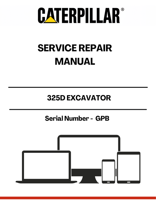 Enhance your maintenance capabilities with the CAT 325D Excavator Service Repair Manual, specifically designed for serial number GPB. This comprehensive guide provides detailed instructions and diagrams, ensuring you have the right information at your fingertips to keep your excavator running smoothly.