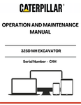 Enhance the performance and longevity of your CAT 325D MH Excavator with the comprehensive Operation and Maintenance Manual, specifically designed for serial number C4H. This manual serves as an essential resource, providing detailed instructions and guidelines to ensure optimal operation and maintenance of your equipment.
