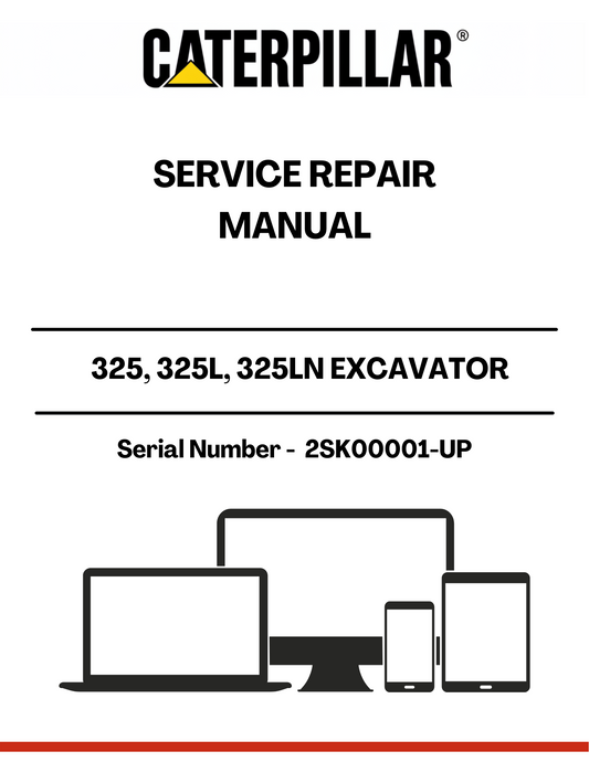 Unlock the full potential of your CAT 325, 325L, and 325LN excavators with our comprehensive Service Repair Manual. Designed specifically for models with serial numbers starting from 2SK00001 and powered by the reliable 3116 engine, this manual is an essential resource for maintenance and repair.