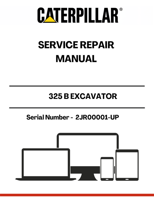 The CAT 325 B Excavator Service Repair Manual is an essential resource for maintaining and repairing your heavy machinery. Designed specifically for serial numbers 2JR00001 and up, this manual provides detailed instructions and diagrams to ensure your excavator operates at peak performance.