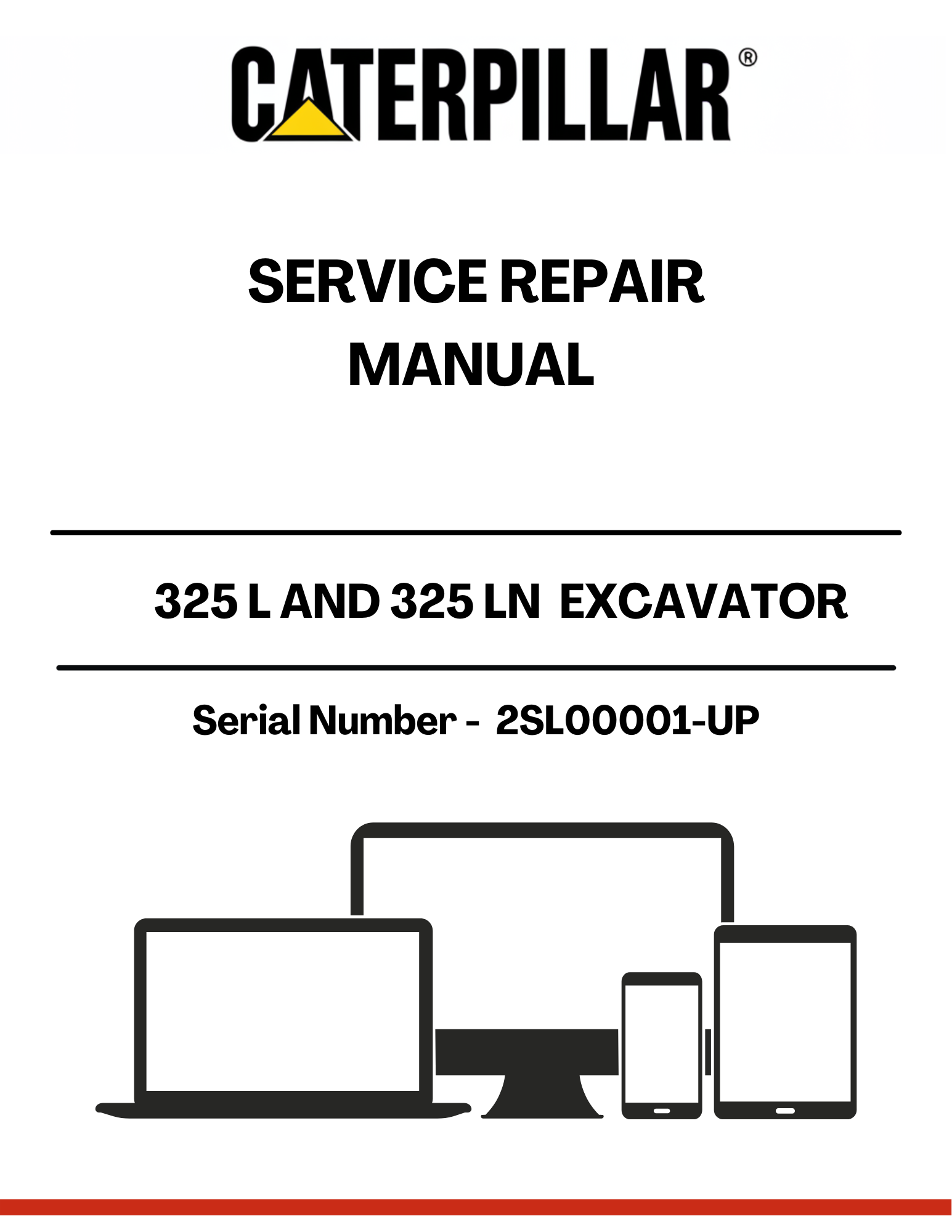 Enhance your maintenance capabilities with the CAT 325 L and 325 LN Excavator Service Repair Manual, specifically designed for models with serial numbers 2SL00001 and up. This comprehensive guide is powered by the reliable 3116 engine, ensuring you have the most accurate and detailed information at your fingertips.