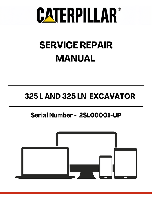 Enhance your maintenance capabilities with the CAT 325 L and 325 LN Excavator Service Repair Manual, specifically designed for models with serial numbers 2SL00001 and up. This comprehensive guide is powered by the reliable 3116 engine, ensuring you have the most accurate and detailed information at your fingertips.
