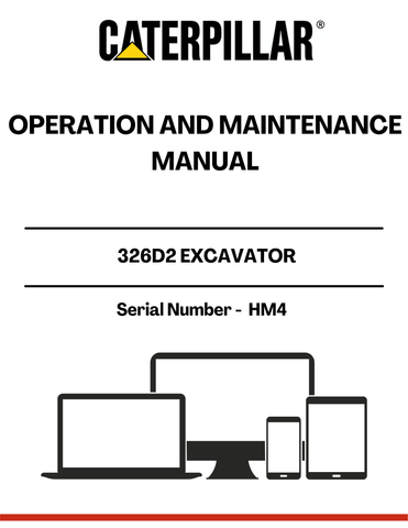 Discover the essential CAT 326D2 Excavator Operation and Maintenance Manual, specifically designed for serial number HM4. This comprehensive guide is your go-to resource for understanding the intricacies of your excavator, ensuring optimal performance and longevity.