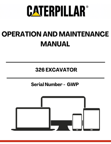 Discover the essential CAT 326 Excavator Operation and Maintenance Manual, specifically designed for serial number GWP. This comprehensive guide is your go-to resource for understanding the intricate workings of your excavator, ensuring optimal performance and longevity.
