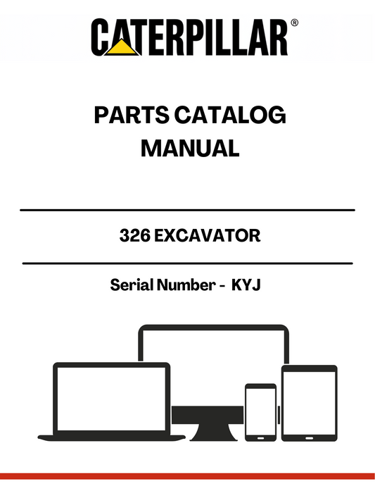 Discover the essential CAT 326 Excavator Parts Catalog Manual, specifically designed for serial number KYJ. This comprehensive manual serves as your go-to resource for identifying and sourcing the right parts for your CAT 326 excavator, ensuring optimal performance and longevity of your machinery.