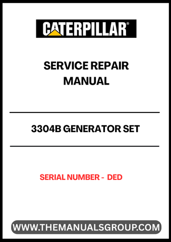  Enhance the longevity and performance of your CAT 3304B Generator Set with our comprehensive Service Repair Manual, specifically designed for serial number DED. This manual is an essential resource for technicians and DIY enthusiasts alike, providing detailed instructions and insights to ensure your generator operates at peak efficiency.