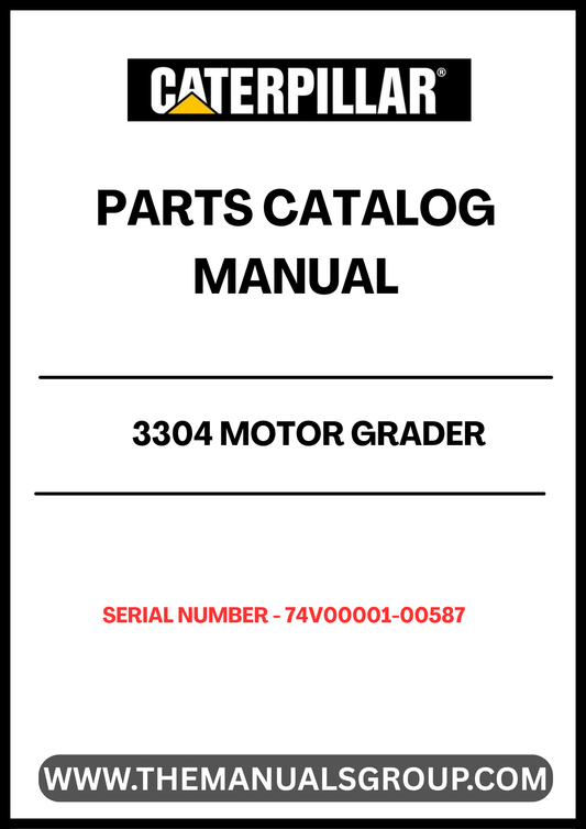 Enhance the performance and longevity of your CAT 3304 Motor Grader with our comprehensive Parts Catalog Manual, specifically designed for serial numbers 74V00001-00587. This essential resource provides detailed diagrams and specifications, ensuring you can easily identify and source the right parts for your machine.
