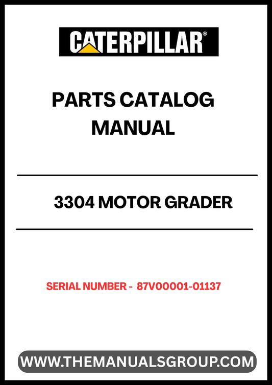  Enhance the performance and longevity of your CAT 3304 Motor Grader with our comprehensive Parts Catalog Manual, specifically designed for serial numbers 87V00001-01137. This manual serves as an essential resource for identifying and sourcing the right parts, ensuring your equipment operates at peak efficiency.